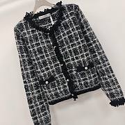 Dior black tweed coat - 4