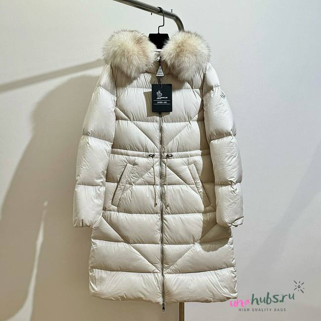 Moncler long white jacket  - 1