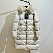 Moncler long white jacket  - 1