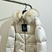 Moncler long white jacket  - 6