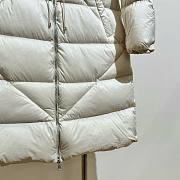 Moncler long white jacket  - 5