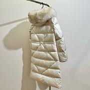 Moncler long white jacket  - 4