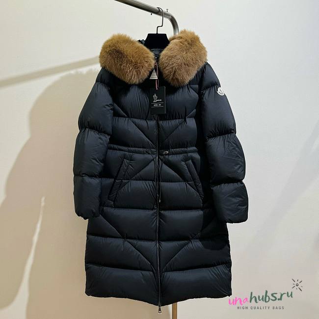 Moncler long black jacket - 1