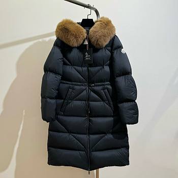 Moncler long black jacket