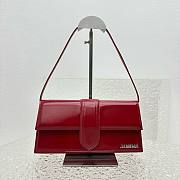 Jacquemus Le bambino red leather silver hardware bag - 1