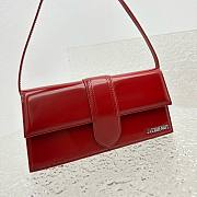 Jacquemus Le bambino red leather silver hardware bag - 6