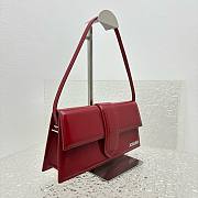 Jacquemus Le bambino red leather silver hardware bag - 5