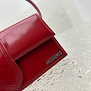 Jacquemus Le bambino red leather silver hardware bag - 4