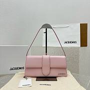 Jacquemus Le bambino pink leather silver hardware bag - 1