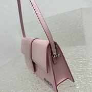 Jacquemus Le bambino pink leather silver hardware bag - 5