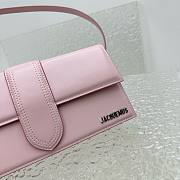 Jacquemus Le bambino pink leather silver hardware bag - 4