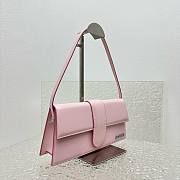 Jacquemus Le bambino pink leather silver hardware bag - 3