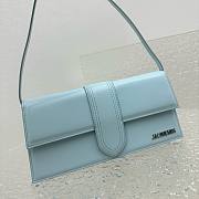 Jacquemus Le bambino blue leather silver hardware bag - 2