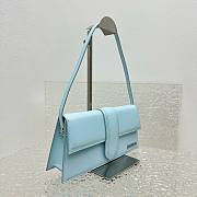 Jacquemus Le bambino blue leather silver hardware bag - 3