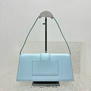 Jacquemus Le bambino blue leather silver hardware bag - 4