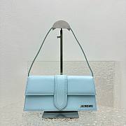 Jacquemus Le bambino blue leather silver hardware bag - 6