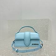 Jacquemus Le grand Bambino small blue silver hardware bag - 6