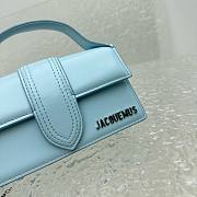 Jacquemus Le grand Bambino small blue silver hardware bag - 5