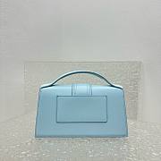 Jacquemus Le grand Bambino light blue silver hardware bag - 3