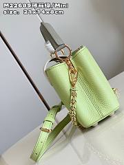 Louis Vuitton Capucines BB Green Leather Bag - 6