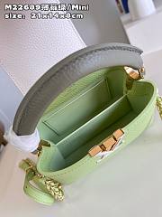 Louis Vuitton Capucines BB Green Leather Bag - 4