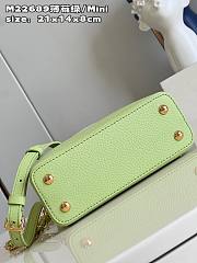 Louis Vuitton Capucines BB Green Leather Bag - 2