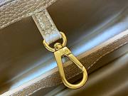 Louis Vuitton Capucines MM Gold Metallic Leather Bag - 2