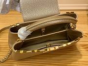 Louis Vuitton Capucines PM Gold Metallic Leather Bag - 6