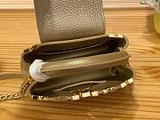 Louis Vuitton Capucines BB Gold Metallic Leather Bag - 3