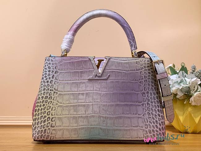 Louis Vuitton Capucines MM brilliant alligator leather bag - 1