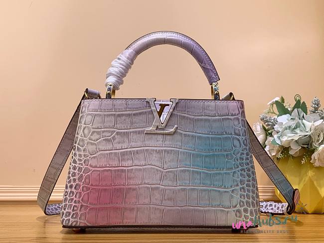 Louis Vuitton Capucines PM brilliant alligator leather bag - 1