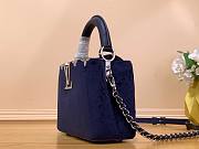 Louis Vuitton Capucines BB blue velvet bag - 6