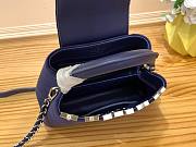 Louis Vuitton Capucines BB blue velvet bag - 4