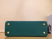 Louis Vuitton Capucines MM Green Leather Pearl Bag - 5