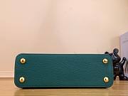 Louis Vuitton Capucines PM Green Leather Pearl Bag - 6