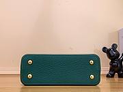 Louis Vuitton Capucines BB Green Leather Pearl Bag - 5