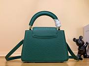 Louis Vuitton Capucines BB Green Leather Pearl Bag - 4