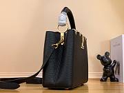 Louis Vuitton Capucines PM black leather pearl bag - 2