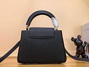 Louis Vuitton Capucines BB black leather pearl bag - 5