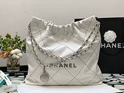 Chanel 22 white silver tote bag  - 1