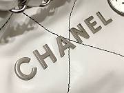 Chanel 22 white silver tote bag  - 5