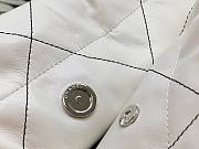 Chanel 22 white silver small tote bag - 3