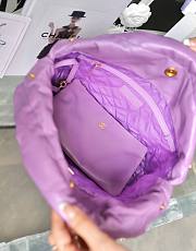 Chanel 22 purple gold small tote bag - 3