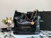 Chanel 22 black gold tote bag - 2