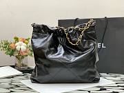 Chanel 22 black gold small tote bag - 5