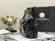 Chanel 22 black gold small tote bag - 6