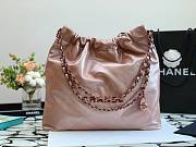 Chanel 22 rose gold tote bag - 6