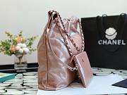 Chanel 22 rose gold tote bag - 5