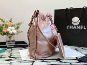 Chanel 22 rose gold small tote bag - 5