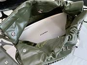 Chanel 22 green silver small tote bag - 4